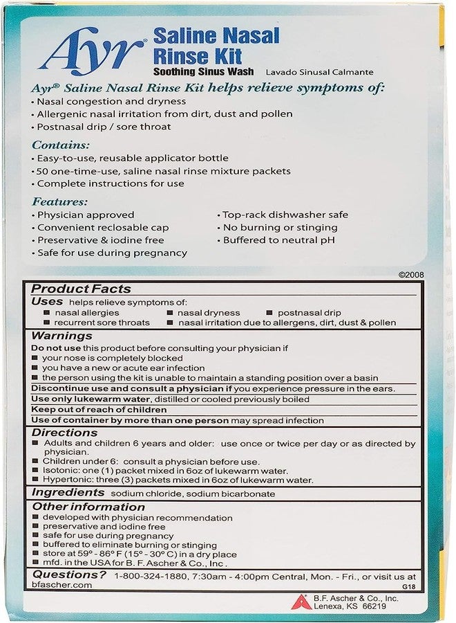 آير مجموعة غسول الأنف الملحي من آير - Image 3